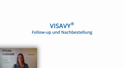 Screenshot Schulungsvideo: VISAVY®: Follow-up und Nachbestellung