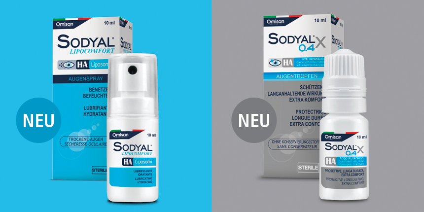 2 Verpackungen SODYAL®-Augenerfrischungen